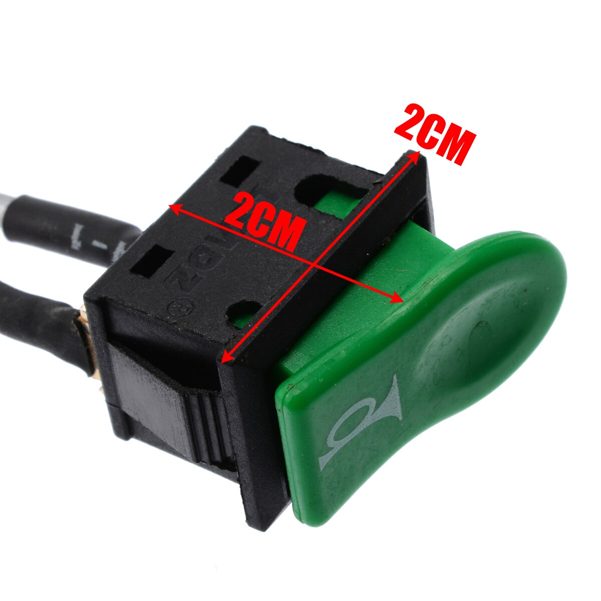 Botón de interruptor Universal para bocina de coche, pulsador momentáneo de plástico ABS verde, para bicicleta eléctrica y motocicleta, en oferta