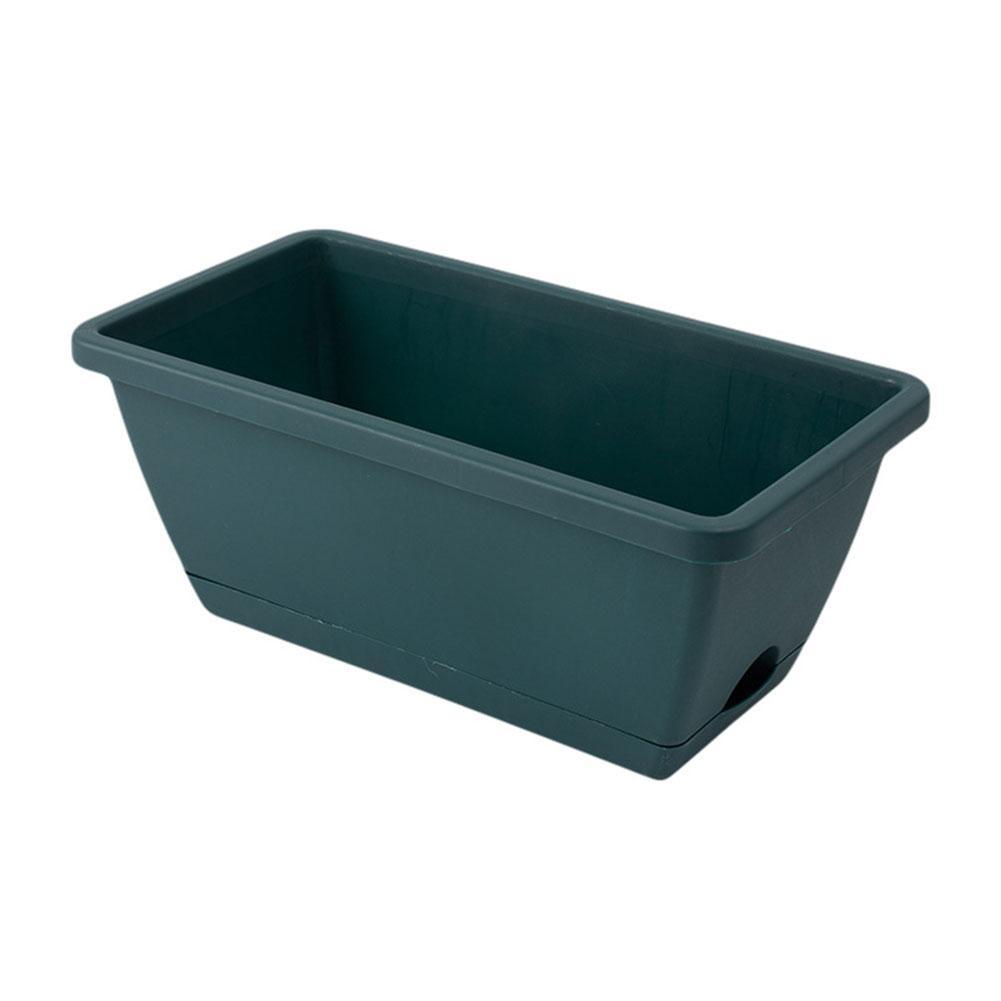 Vegetable Pot Planting Box Family Balcony Vegetable Planting Pot Outdoor Planter Planting Tree Extra Large Plastic Flower Pot: Green
