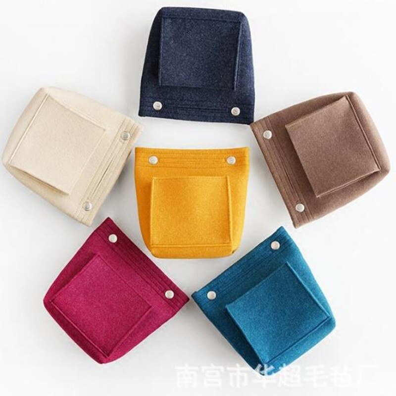 Felt Cosmetic Bag Travel Accessories Makeup Storage Organizer Purse for Women Portable Handbag Wash Toiletry Pouch