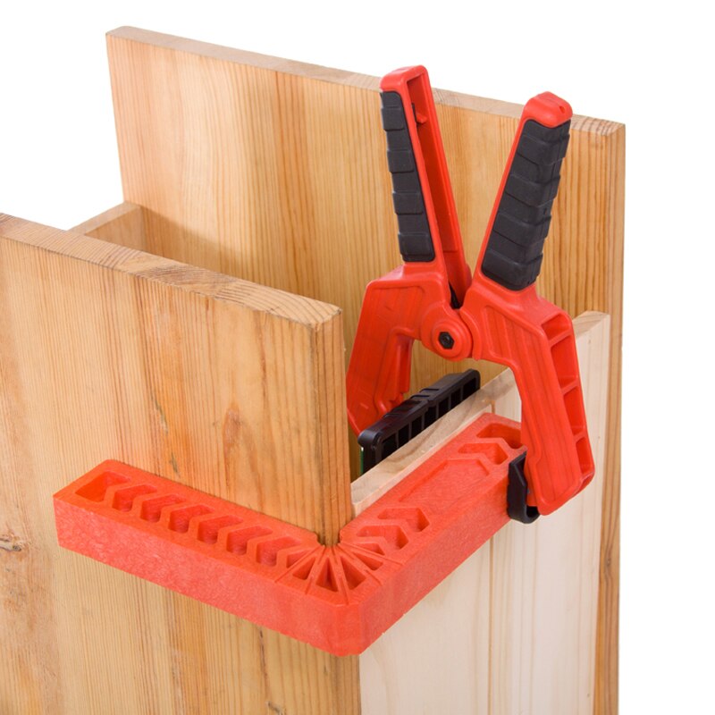 3" 4" 6" 8" 4PCS 90 Degree Right Angle Clamp L-square Holder Ruler Clamping Squares Woodworking Tools