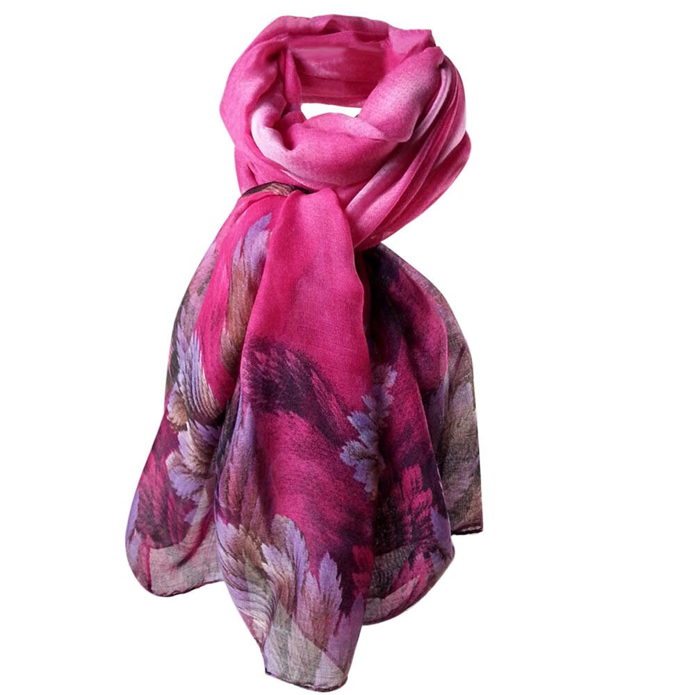 Zomer Zijde Foulard Sjaals Afdrukken Sjaal Dames Luxe Strand Sjaal Bandana Strand Top Jurk Flamingo Sjaals