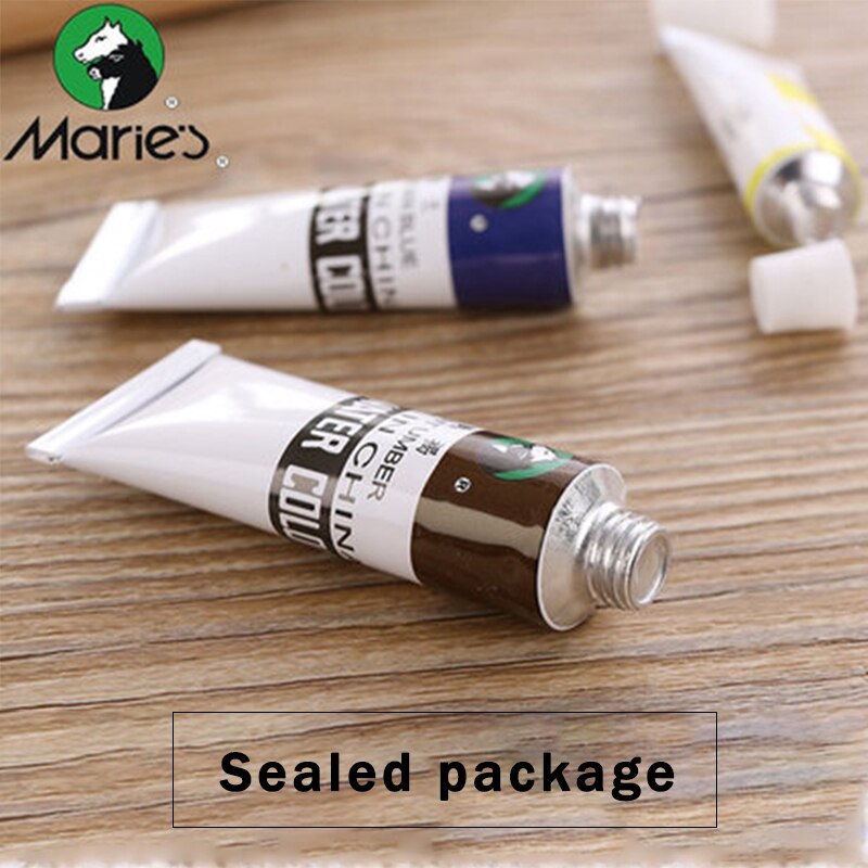 Marie-Juego de pinturas acrílicas para principiantes, 12/18/24/36 colores, 12ml, pintados a mano, para pared/Piedra/guijarro/textil/camiseta/pigmento para zapatos DIY