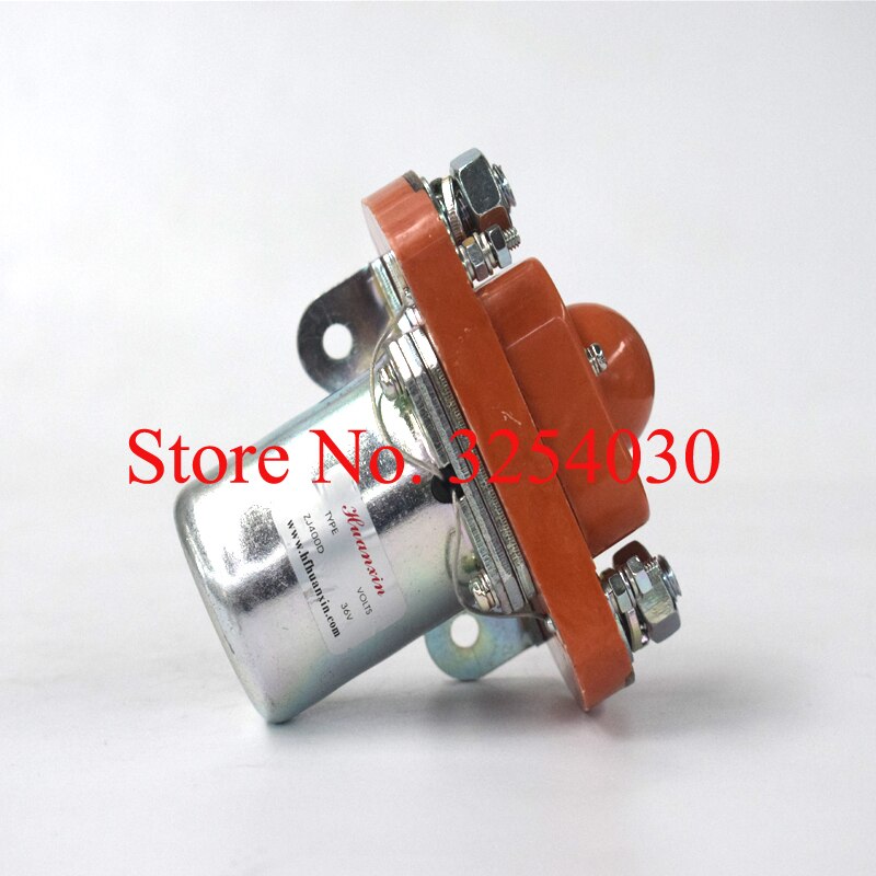 Opzichtige Binnenlandse Oranje 36 V 400A Dc-relais ZJ400D voor Elektrische Touringcar of Sightseeing Auto Elektrische Pallet Vrachtwagens