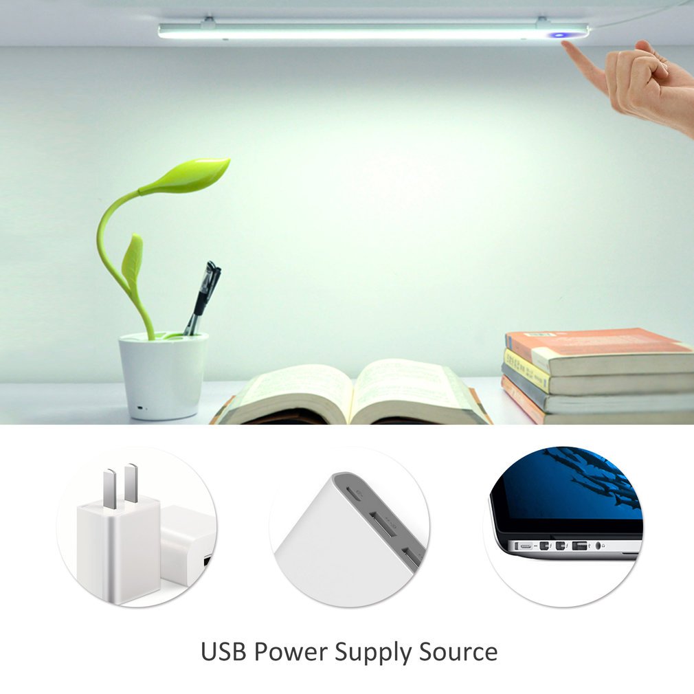 Led Sensor Nachtlampje Draadloze Dimmen Usb Kast Licht Slaapkamer Woonkamer Gang Motion Sensor Wandlamp