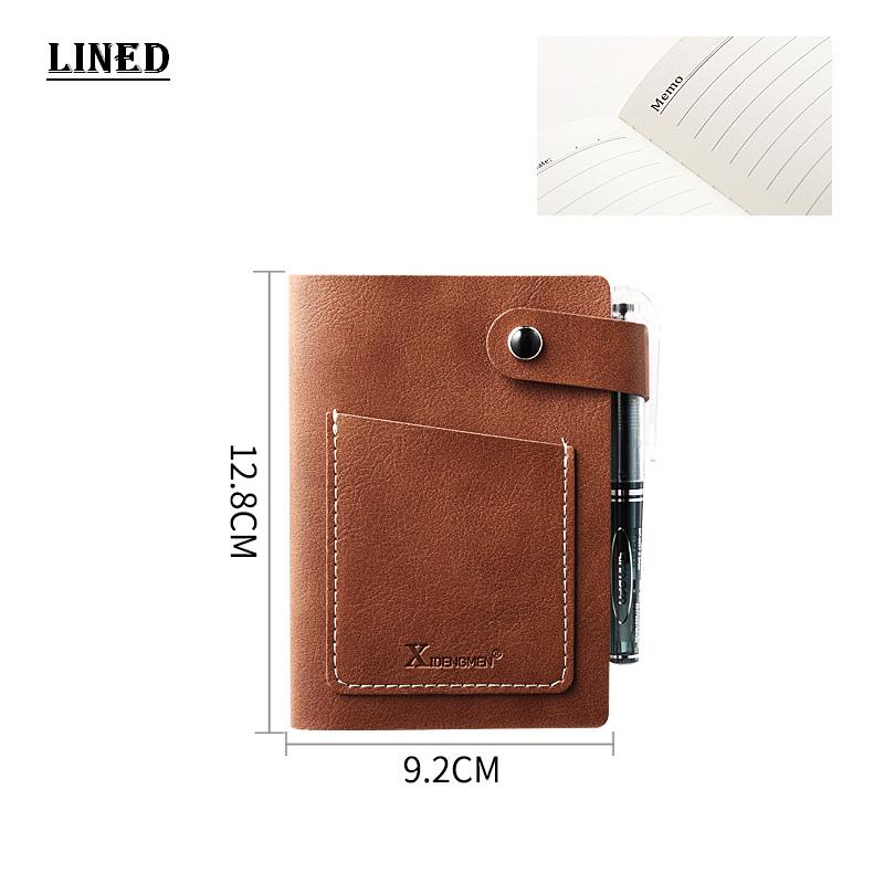 Portable Mini Pocket Notebook A7 Blank Hand Drawing Student Stationery Portable Diary Journal Notebooks Writing Pads: Brown