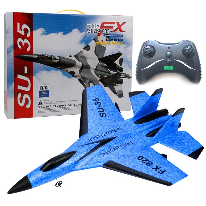 FX-820 SU-35 RC Remote Control Airplane 2.4G Aliante RC Drone Fighter Hobby Aereo Aliante Aereo EPP Schiuma Giocattoli RC Aereo All&#39;aperto