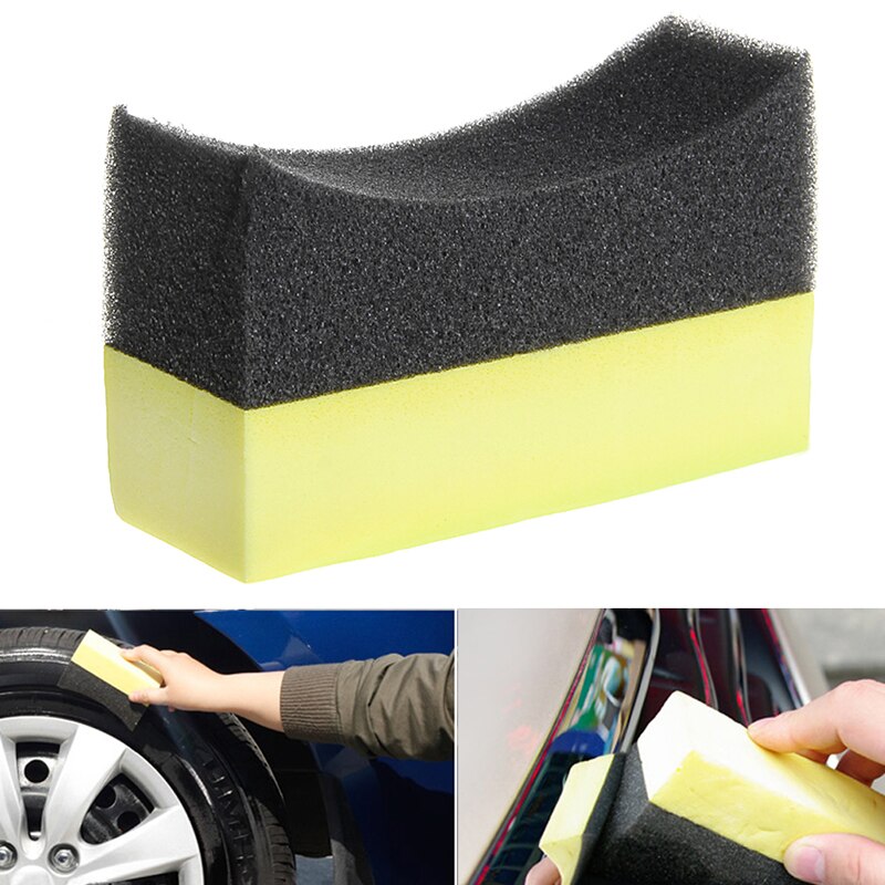 1pc bildäck däck dressing applikator krökt skum svamp pad