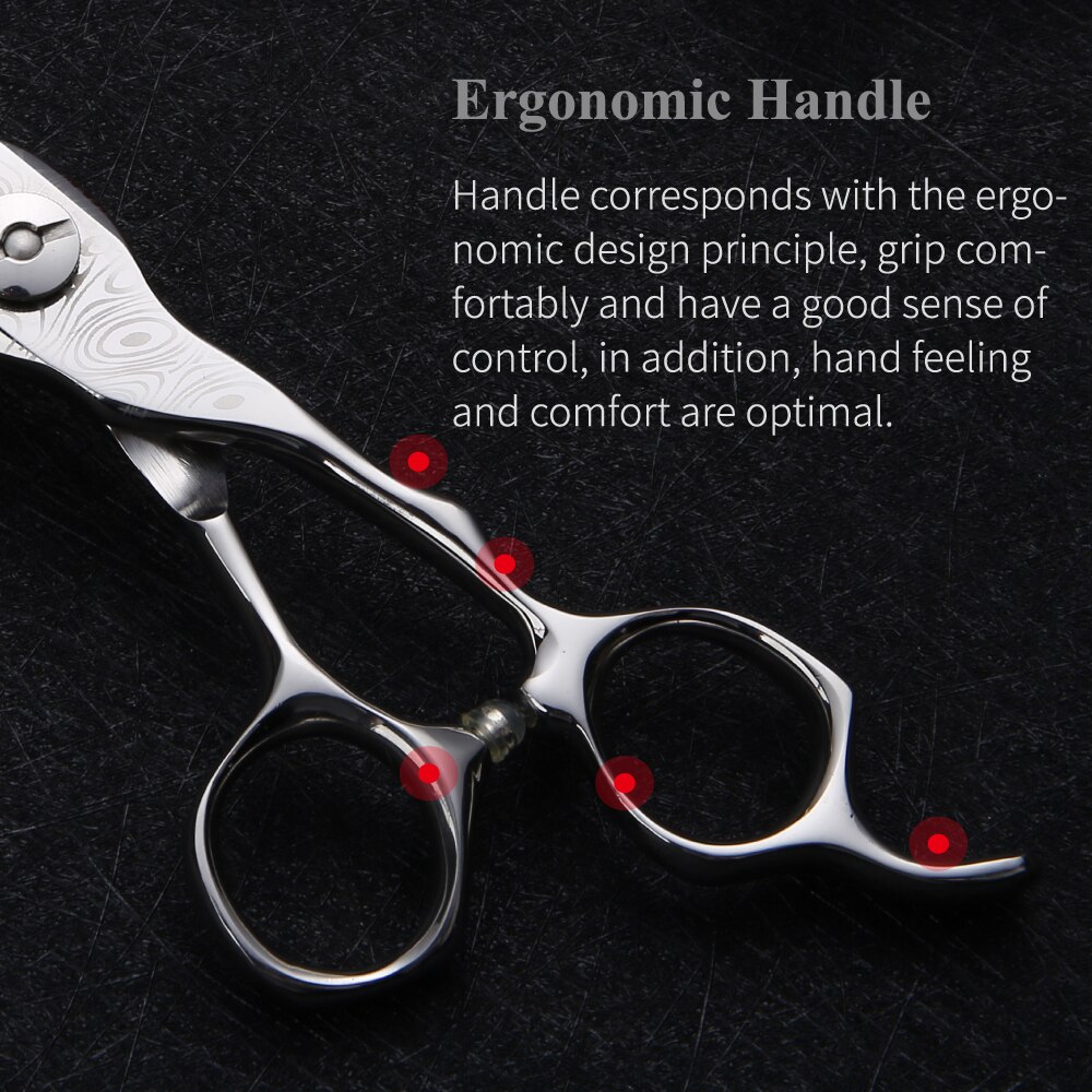 Fenice Professionele 7.5 Inch Damascus Pet Hond Kat Grooming Snijden Schaar Rechte Scharen Tesoura Tijeras