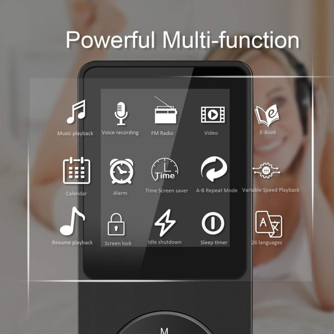 Mode Draagbare MP3/MP4 Lossless Geluid Muziekspeler Fm Recorder Usb Hi Fi Muziekspeler Met Sd-kaart