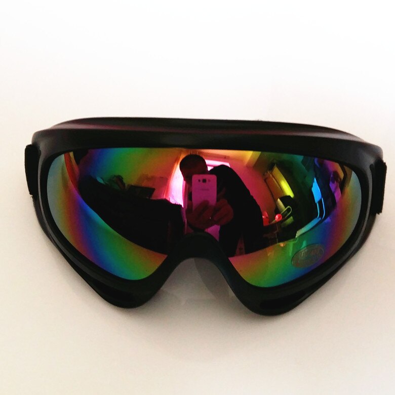 1 stk vinter vindtætte skibriller briller udendørs sports cs briller ski briller  uv400 støvtætte moto cykel solbriller: Farverig