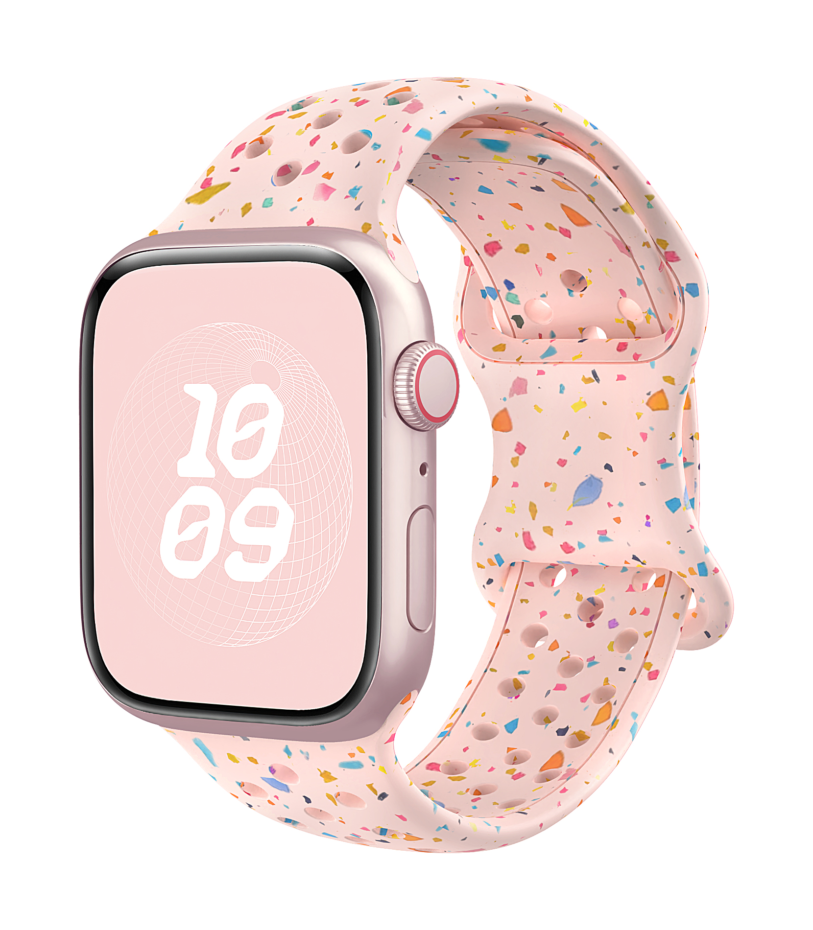 Sportarmband för apple watch band ultra 2 49mm 44mm 45mm 42mm 41mm 40mm silikonarmband för iwatch series 9 8 7 6 se 5 4 correa: Lila grön / 20mm