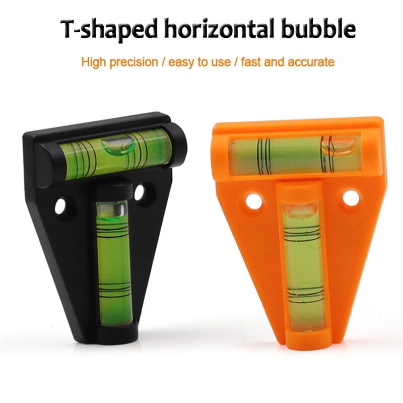 Triangular T-type Level Two Ways Mini Spirit Level Measurement Instrument T-type Spirit Level Bubble Four Styles Mounting Holes