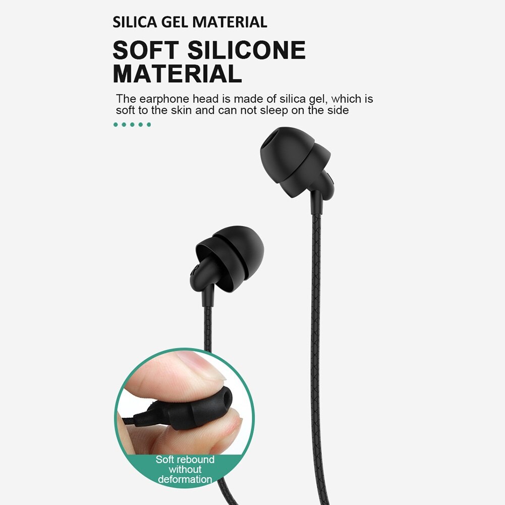 Draadloze Slapen Oortelefoon Zachte Siliconen Headset In-Ear Comfortabele Dragen Ruisonderdrukking Oordopjes Voor Slapen Oortelefoon