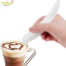 Delidge 1Pc Elektrische Koffie Latte Art Pen Plastic Vogel Vorm Diy Cake Desserts Carving Decorating Gereedschap