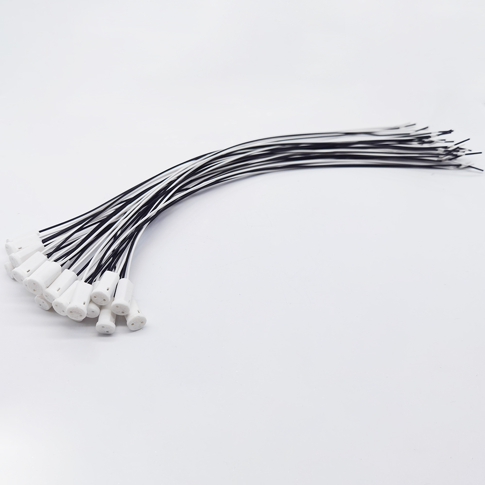 10-50pcs G4 Lamp Socket, 20cm 30cm 50cm 100cm White Black 12V 220V G4 Lamp Holder For LED Crystal Halogen Light Bulb