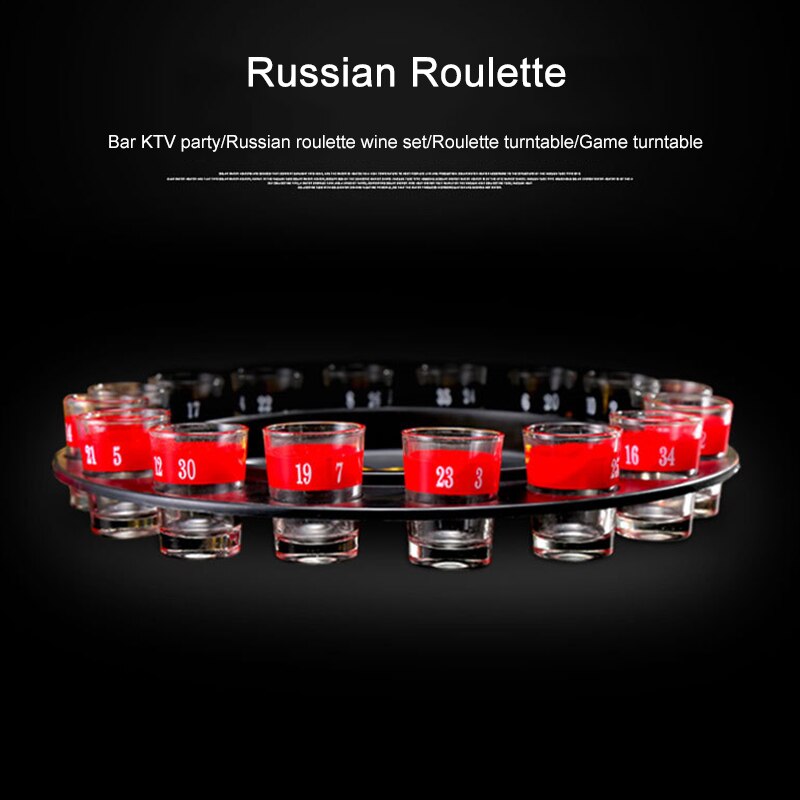 Shots Glass Roulette Drinking Game Set with 16 Shots Glasses Adult Party Games Best Price
