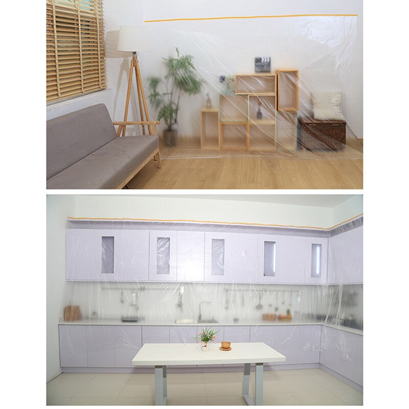 Waterproof Simple Convenient Transparent Plastic Furniture Decorative Cover Cloth Dust Cloth Disposable Dust Cover