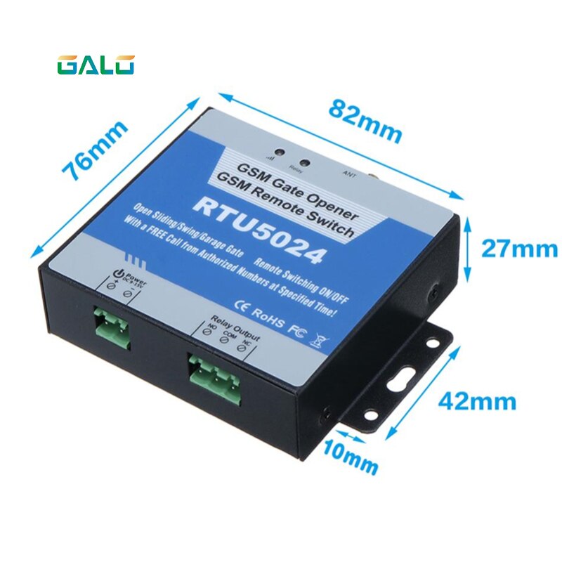 RTU5024 Gsm Gate Motor Opener Voor Staal Gate, Draadloze Deur Toegangscontrole Systeem Door Mobiele Telefoon