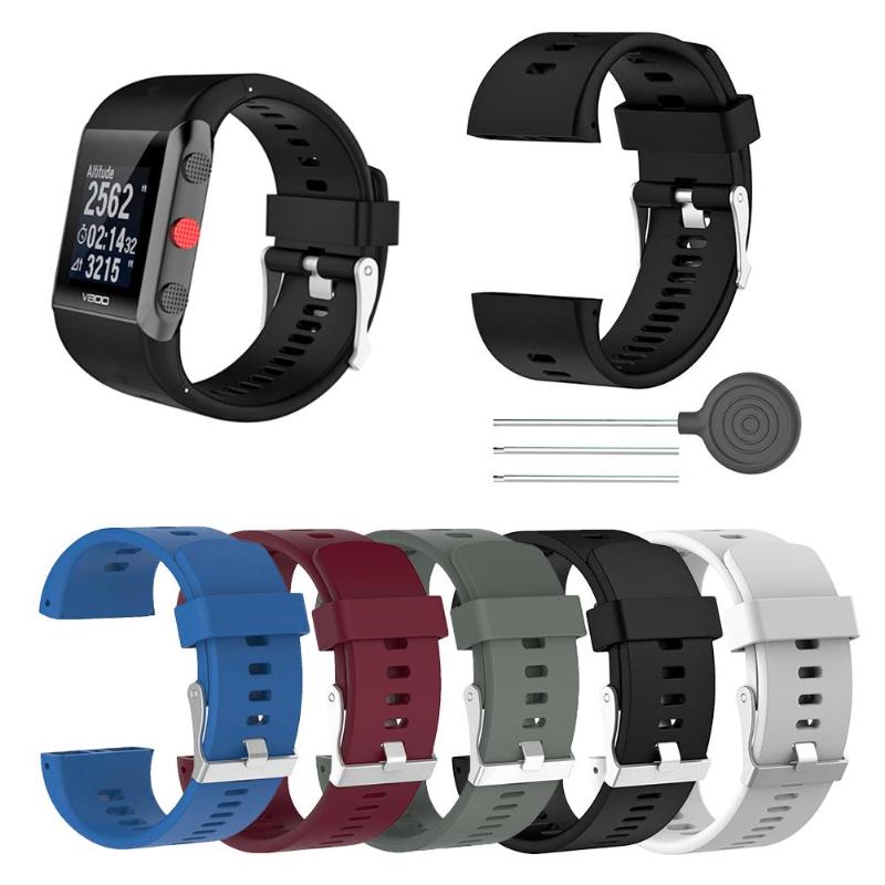 Alloyseed Siliconen Vervanging Polshorloge Band Voor Polar V800 Smart Armband Met Tool Smart Horloge Band Voor Mannen Vrouwen 18.5cm