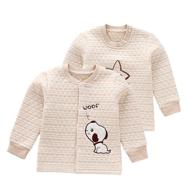 Hiver bébé garçon vêtements bébé manches longues cardigan thermique épaississement coton filles automne sous-vêtements vêtements pour enfants