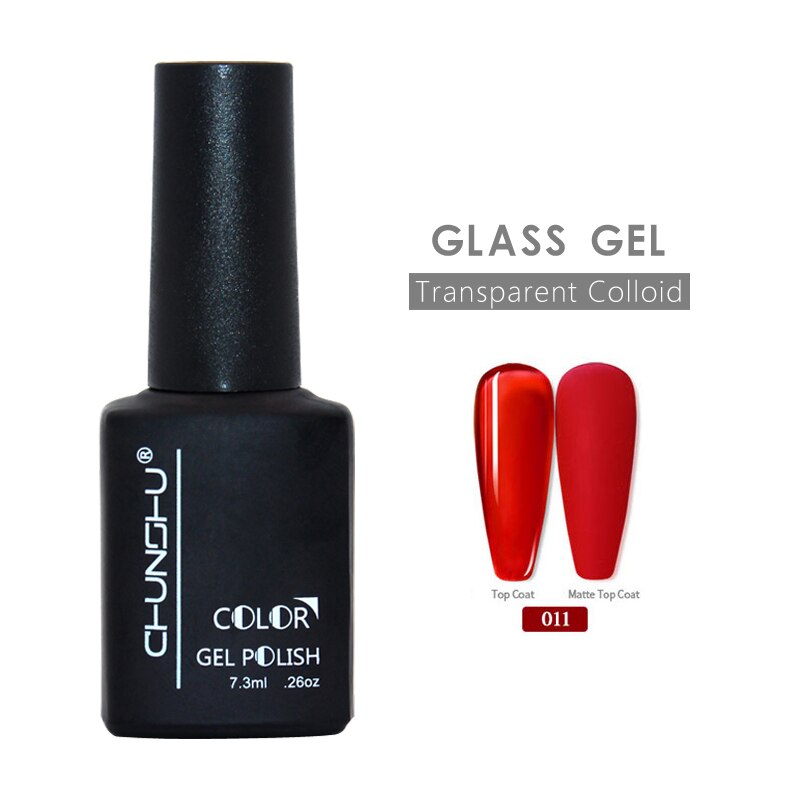 Ankomster vaktelegg semi-permanant uv gel neglelakk gjennomsiktig kolloid bløtlegging av nails art manikyr for toppstrøk 12ml gjør det selv: Glassgel -11