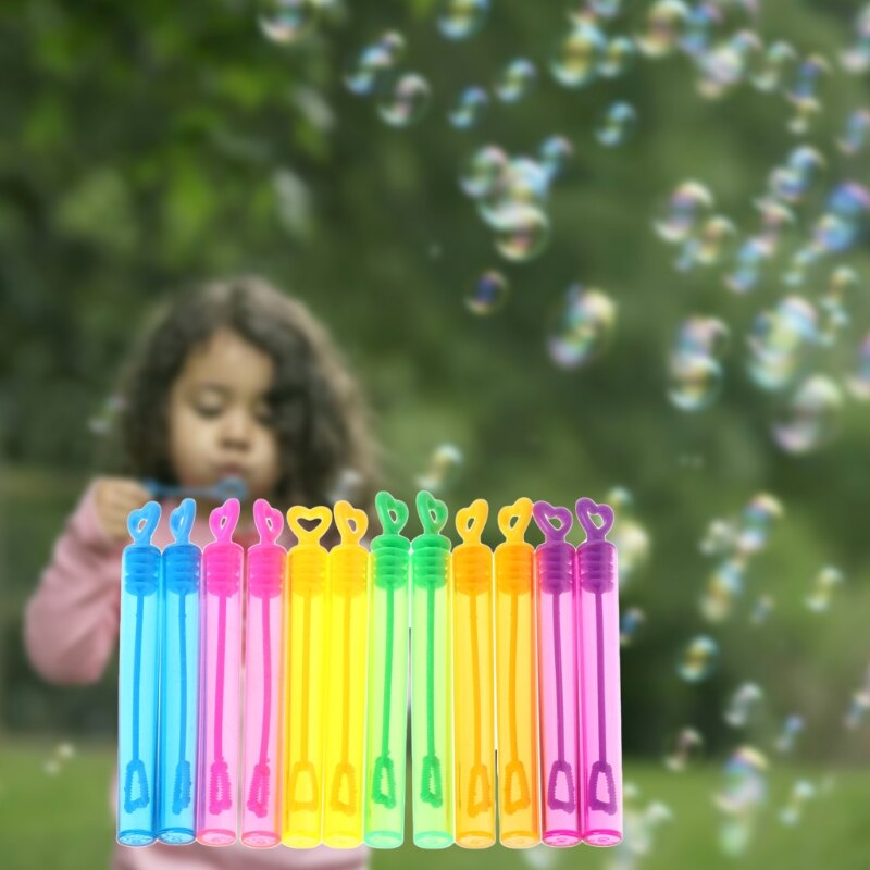 12Pcs Hart Zeep Bubble Flessen Speelgoed Kinderen Kids Outdoor Home Decor Speelgoed