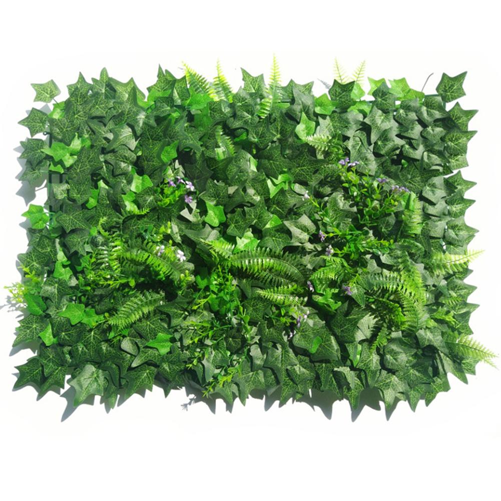 Garden Fence Artificial Leaf Hedge Board Simulation Plant Wall Green Plant Wall Decoration Plant Background Wall Decoration: E