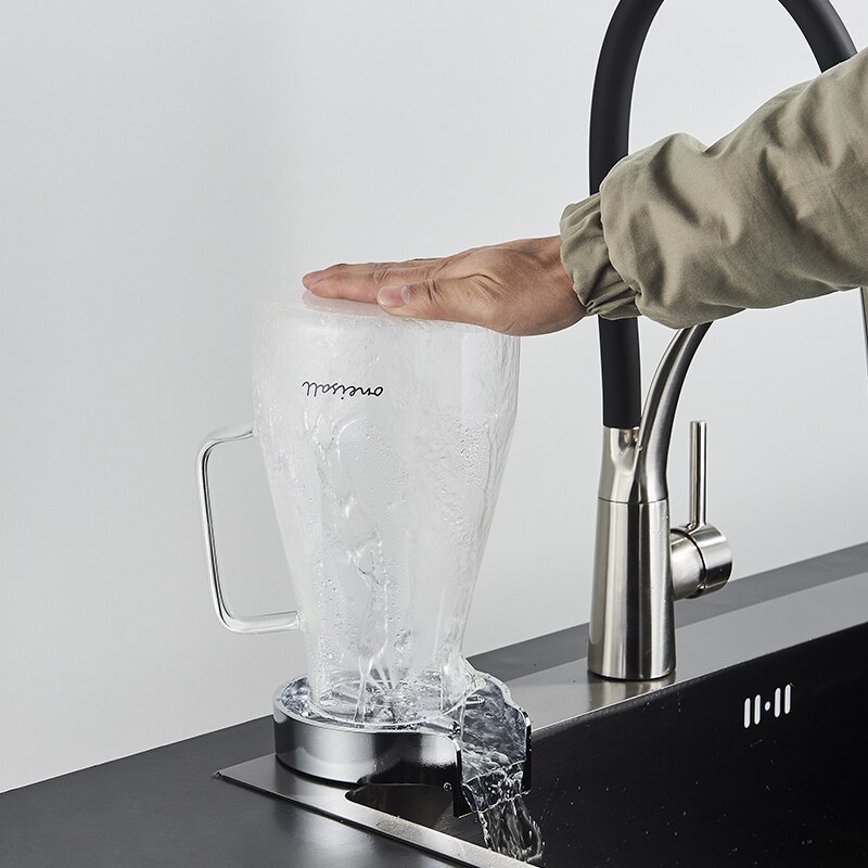Faucet Glass Rinser Automatic Cup Washer For Kitchen Sink Bar Glass Rinser Coffee Pitcher Wash Cup Tool Kitchen Accessories