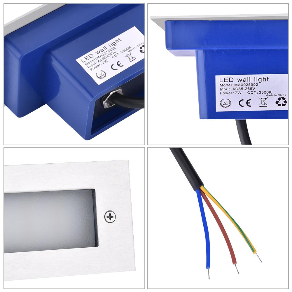 LED Stainless Steel Mini Brick Light Outdoor Garden Recessed Step Wall Lights UK