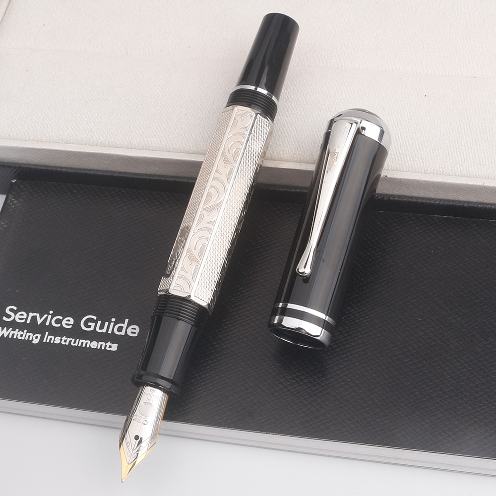 MB Rollerball Ballpoint Writer Marcel Proust Limited Edition Style Carving Fountain Pens Writing Ink Office School: PURPLE / Multi-Colored