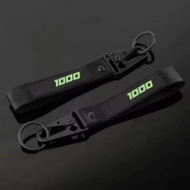 LLavero de Moto bordado apto para KAWASAKI Z 900 1000 Z650 Z800 Z900 Z1000 Z900RS Z1000SX llavero Scrambler anillo de soporte: Multicolor