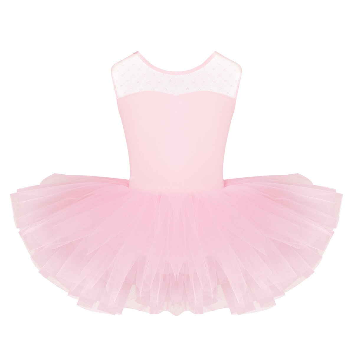 Cute Kids Girls Ballet Leotard Tutu Dress Sports Gymnastics Leotard Dress Ballerina Party Kid Dance Costume Performance Clothes: Pink / 12