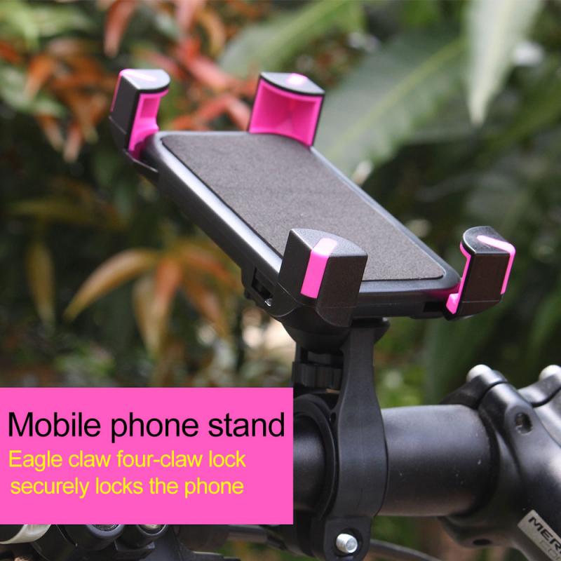 Universele Anti Shake 360 ° Verstelbare Mobiele Telefoon Houder Motorcycle Bike Fietsstuur Mount Beugel Voor Xiaomi Voor Iphone