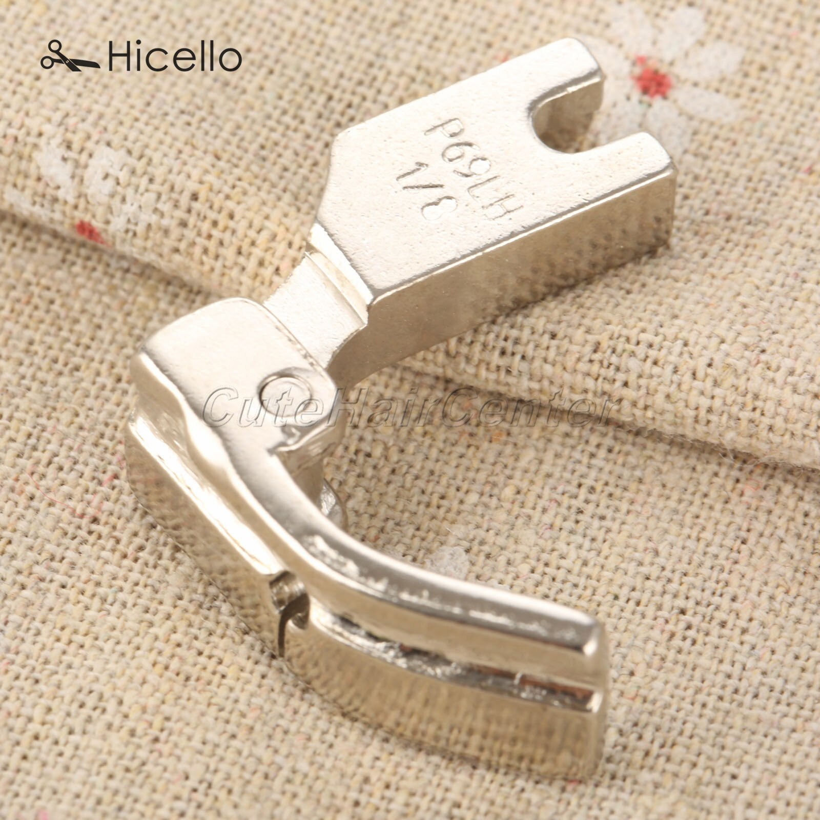 Industrial Sewing Machine Piping Foot P69LH/P69RH 3.2mm/4.8mm/6.4mm 1/8" 3/16" 1/4" Metal Cording feet Left/Right Side Hicello: P69RH 3.2mm