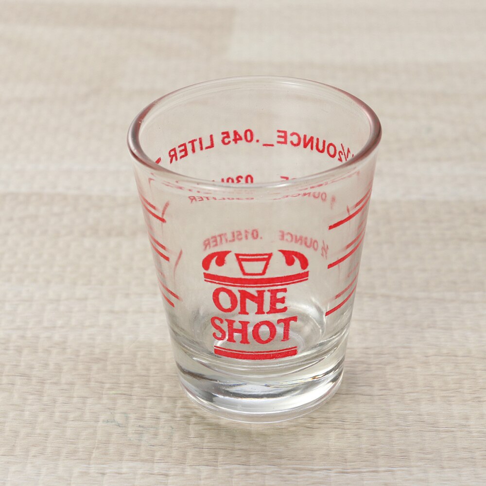 30ML Glass Measuring Cup Espresso Shot Glass Liquid Glass Ounce Cup with Scale Kitchen Measure Tool Supplies (Black): Red