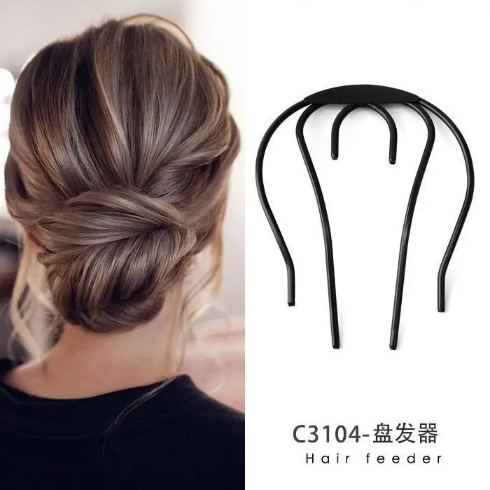 Peine de horquilla de estilo coreano para mujer, herramienta de peinado de Simple, horquilla trenzada, Clip de pelo rizado, adorno: Verde claro