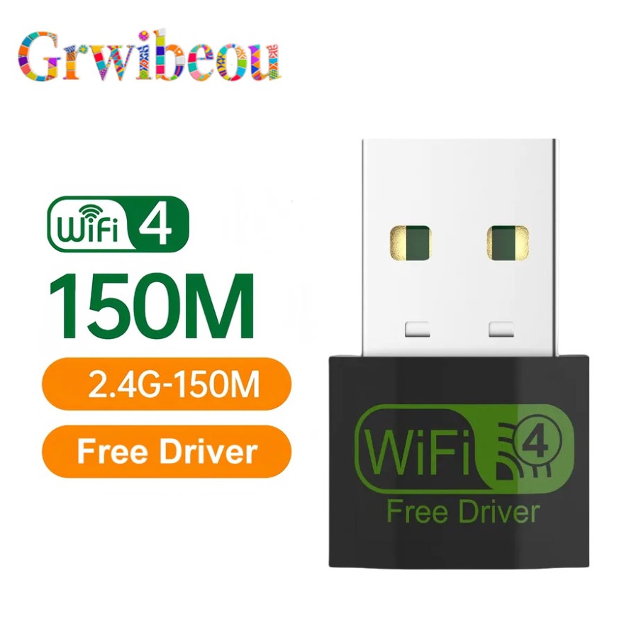 Mini adattatore wifi usb da 150 2.4g scheda di rete wireless antenna wifi ricevitore wifi per laptop desktop pc win 7/8/10 /11