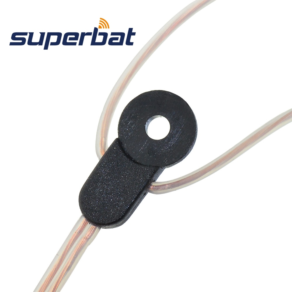 Superbat Indoor FM Dipole Antenna Copper Aerial-HD Radio Female Jack Pal Connector 75 Ohm for Stereo Receiver
