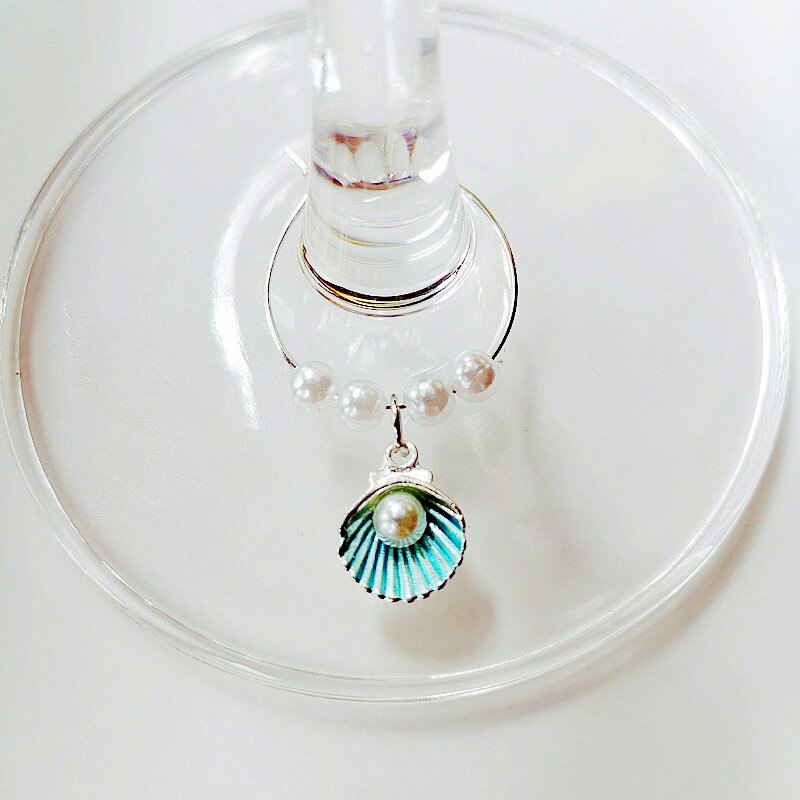 Sett  av 6 stk vinglass tusj sjarm ringetone tusj julefest bar bordpynt