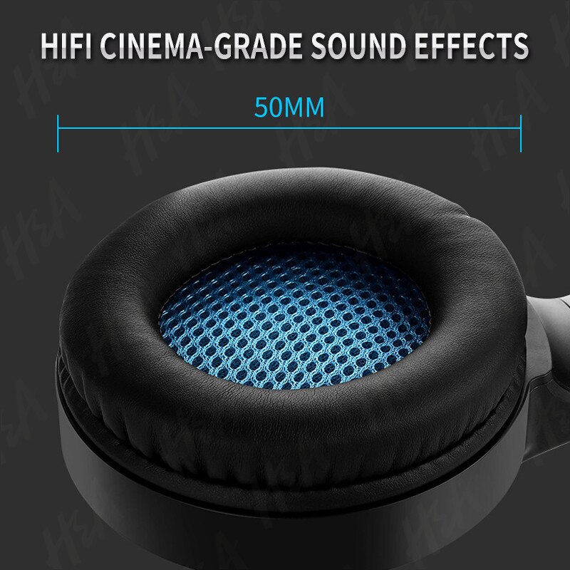 H&A Gaming Headset - 7.1 Surround Sound - Wired - with Microphone - for PC, PS4, Computer