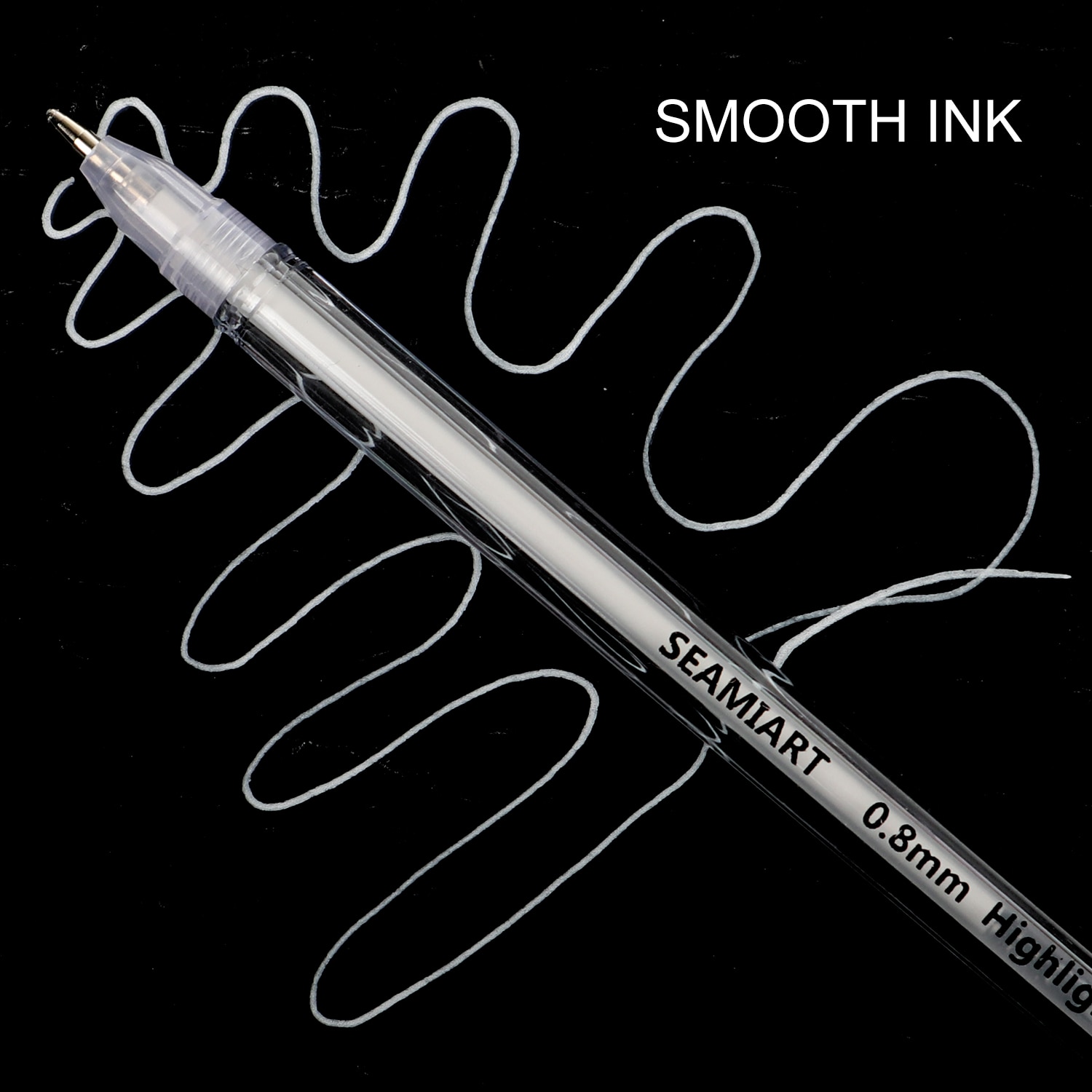 1/2/3PCS White Transparent Paint Markers Pen 0.8mm Highlight Liner Sketch Marker Writing Drawing School Office Supplies