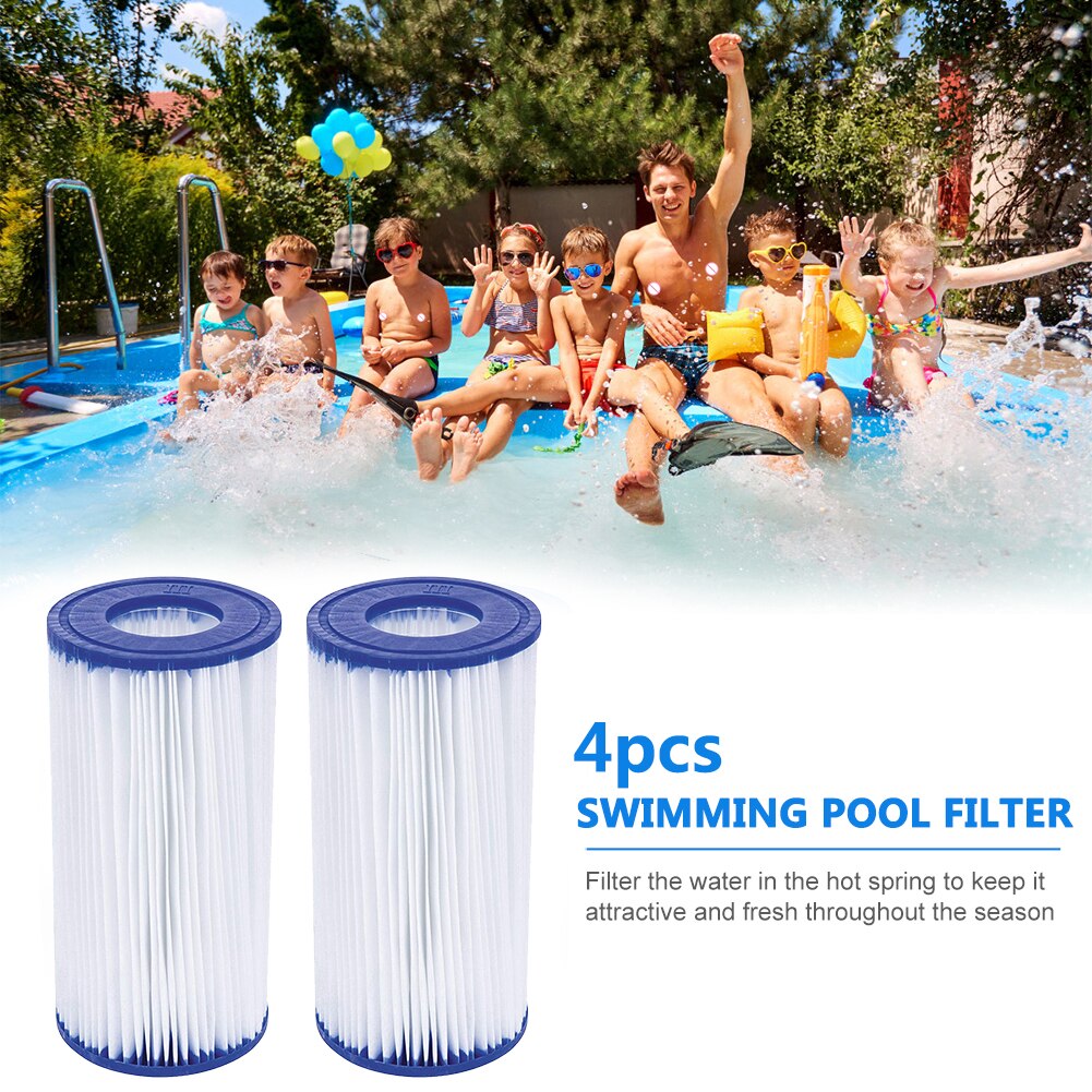 4 stück ersatzfilterkartuschen für 58603 58604 56637 56638 56635 56636 filterpumpen und whirlpool-poolzubehör
