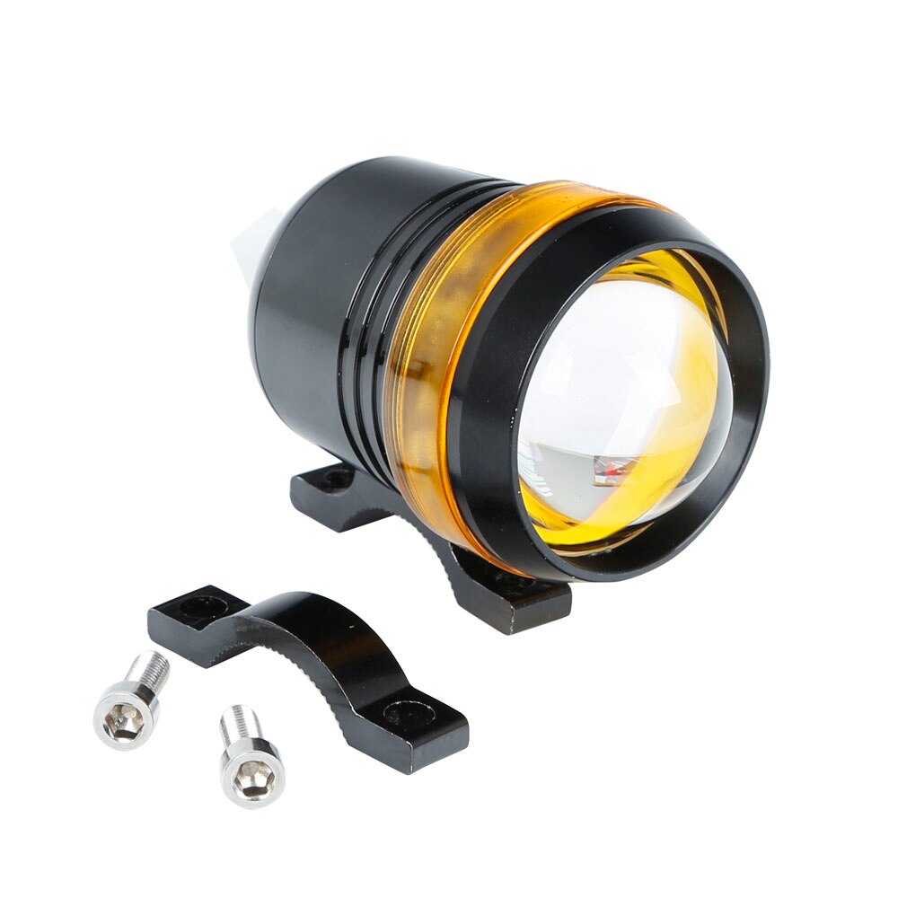 Universal Waterproof Black Shell U3 LED Motor Bike Motorcycle Headlight Spot Light