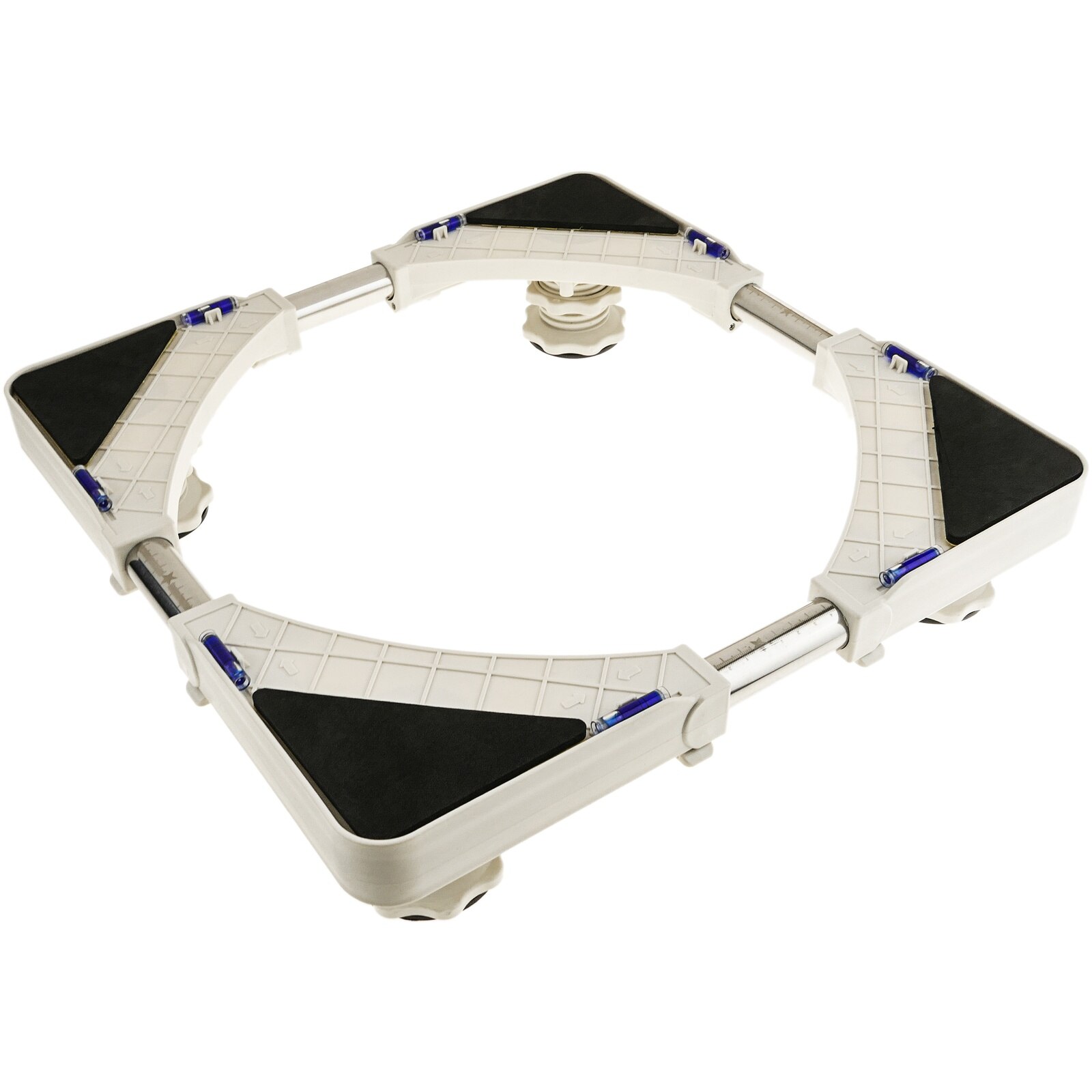 PrimeMatik - Soporte elevador antivibración para lavadora, secadora, nevera y aire acondicionado 150 Kg 40-60 cm 38-60 cm
