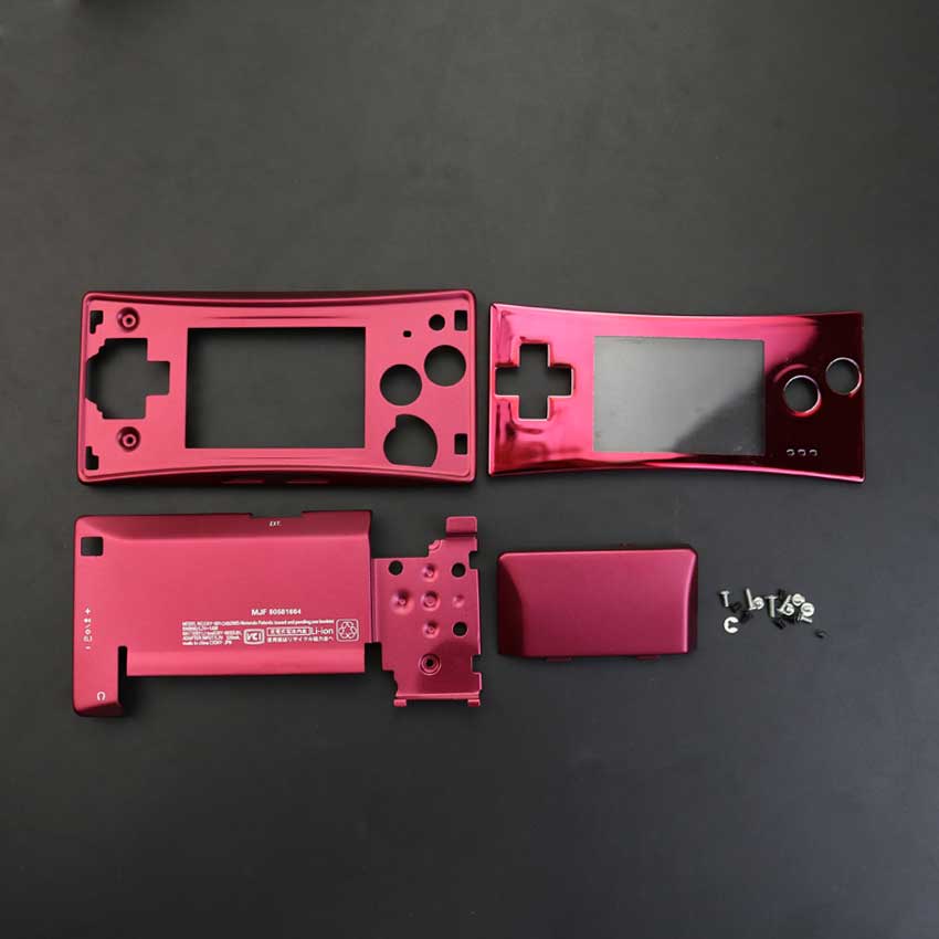 Yuxi Oem Metalen Behuizing Shell Case Vervanging Voor Gameboy Micro Gbm Voorkant Faceplate Cover Terug Holder W/Schroef