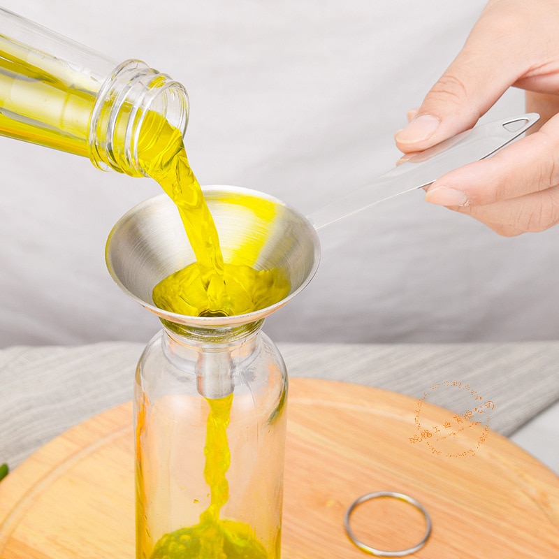 3PCS/SET Small Mouth Funnels Bar Wine Flask Funnel Mini Stainless Steel for Filling Hip Flask Narrow-Mouth Bottles