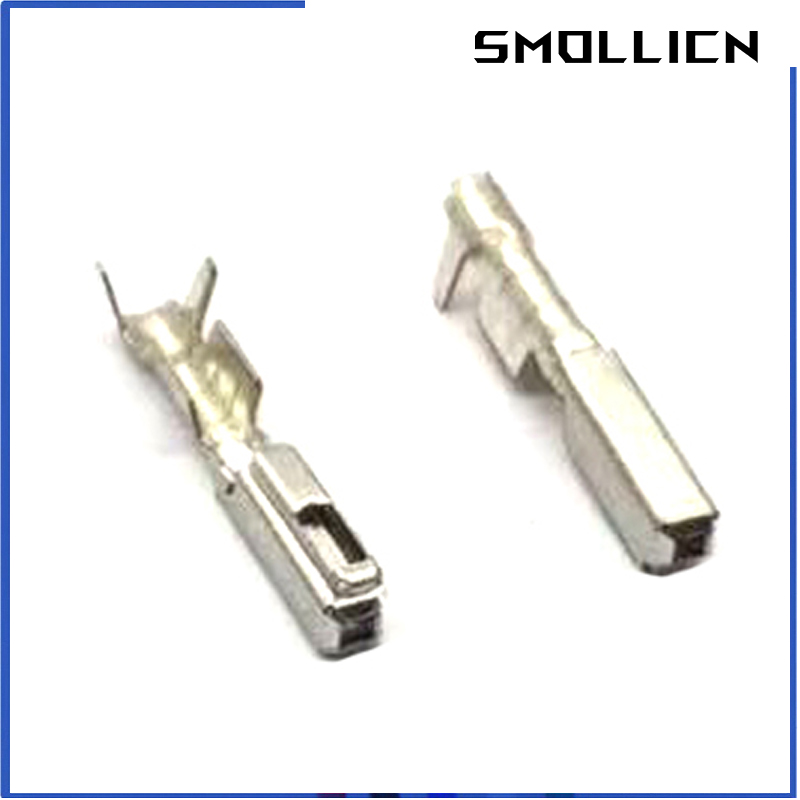 Auto Electrical Wire Loose Pin Brass Crimp Car Terminal For AMP TE Tyco Ecu Connector 284743-1 284742-1 5-968221-1 5-1241608-1: Beige