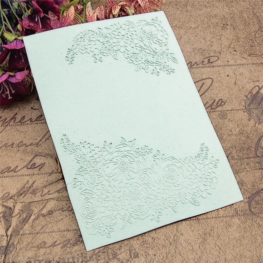 plastic flower template craft card making paper card album wedding decoration Embossing folders
