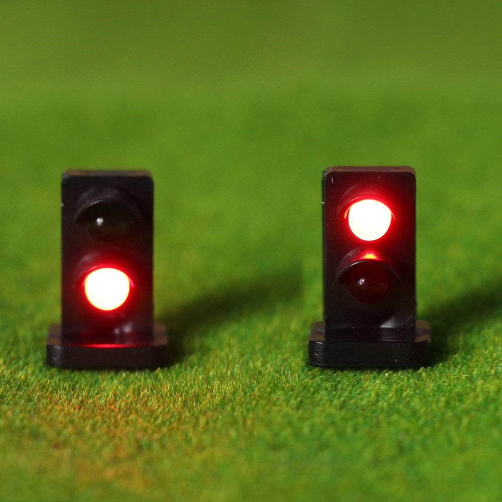JTD871 5PCS HO scale LEDs made Dwarf Signals for Railway signal 2-3 Aspects Model Traffic Lights Traffic singal railway modeling
