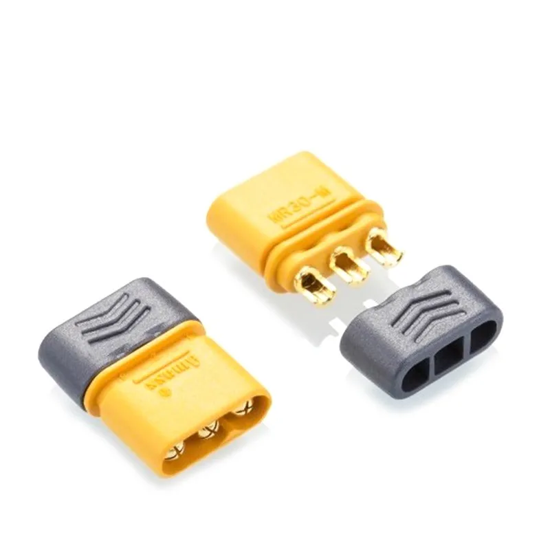 10 Uds Amass MR30 macho hembra enchufe de Motor CC conector de tres orificios
